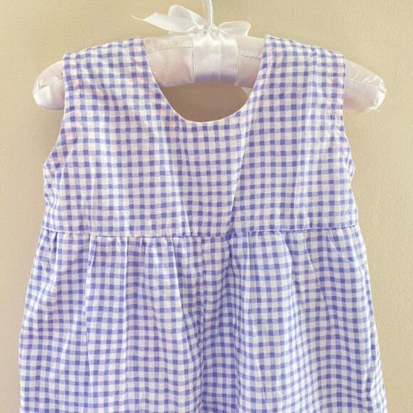 Vintage 90s Jordan Marie Plaid Jumpsuit 6 Months - Picture 7 of 10